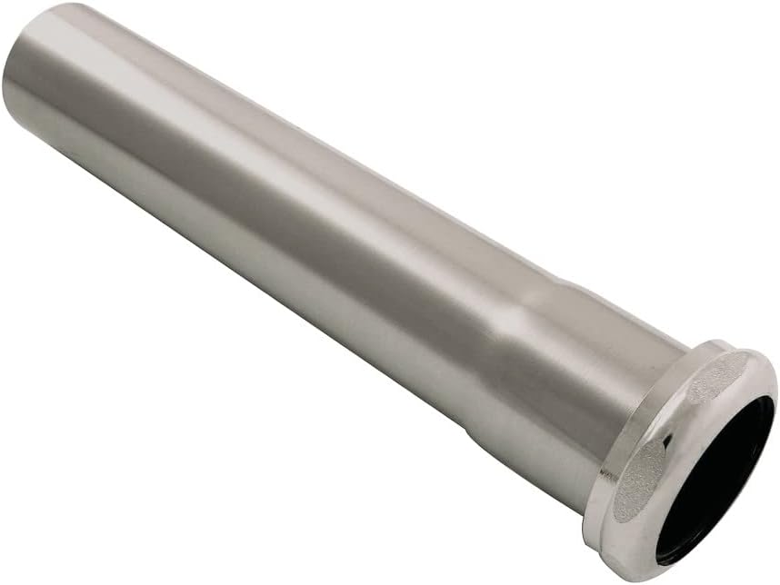Kingston Brass EVP2008 1-1/2" x 8" Brass Slip Joint Tailpiece Extension Tube in Brushed Nickel