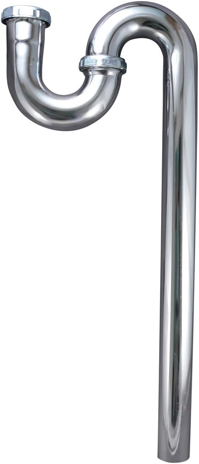 Plumb Pak 324CK S-Trap, 1-1/4-Inch by 1-1/4-Inch, Polished Chrome