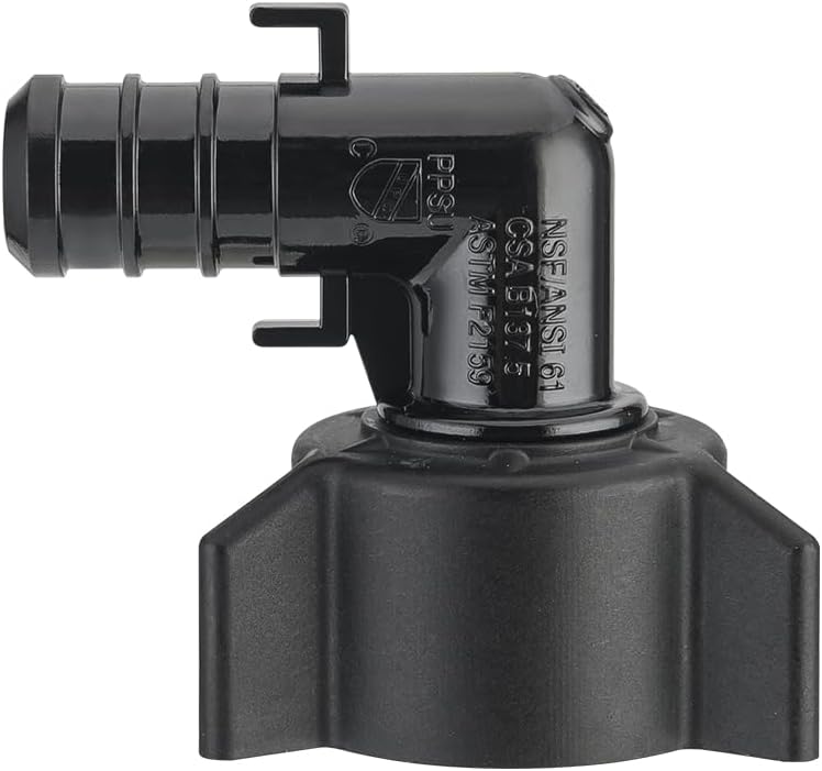 (Pack of 10) EFIELD Poly PPSU Pex Barb Crimp 1/2" Pex X 1/2" Female NPT Swivel Elbow Adapter Fittings With Position Tab, cUPC Certified (10),(PPSU1807099)