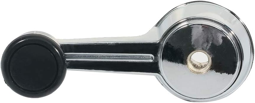 OCPTY Door Handles Window Crank Handle Side Replacement fit for 1984-1991 for Jeep Grand Wagoneer Chrome/Black 2pcs