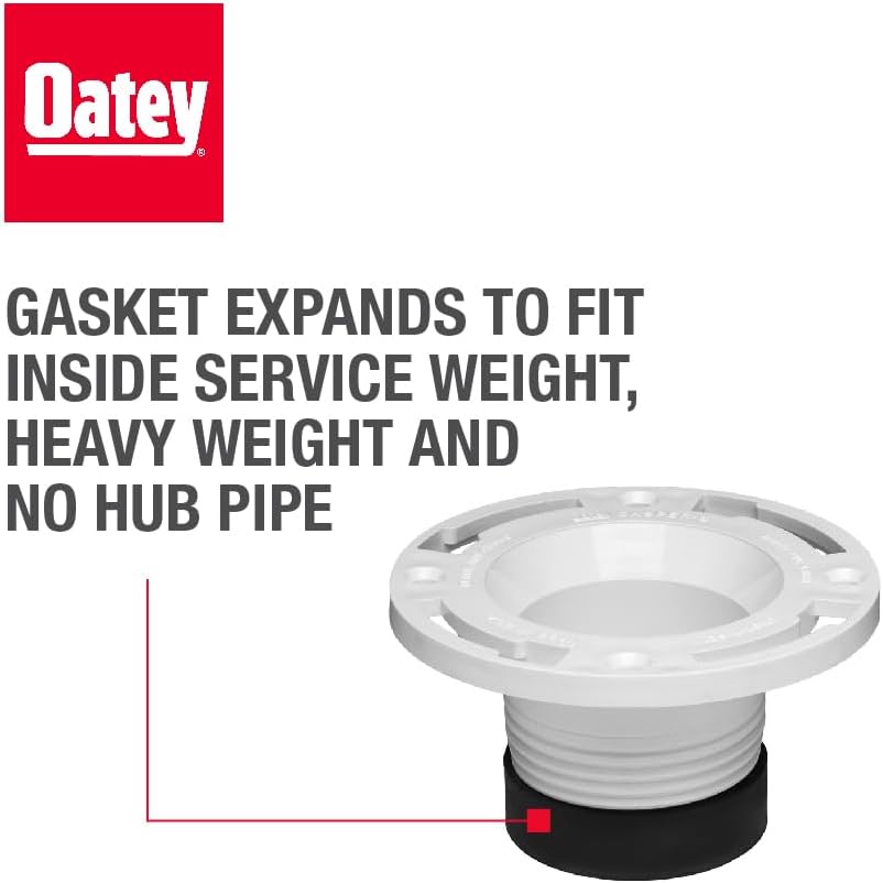 Oatey 4 in. PVC Twist-N-Set Closet Flange
