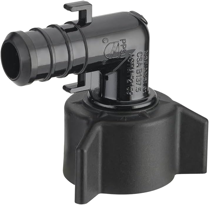(Pack of 10) EFIELD Poly PPSU Pex Barb Crimp 1/2" Pex X 1/2" Female NPT Swivel Elbow Adapter Fittings With Position Tab, cUPC Certified (10),(PPSU1807099)