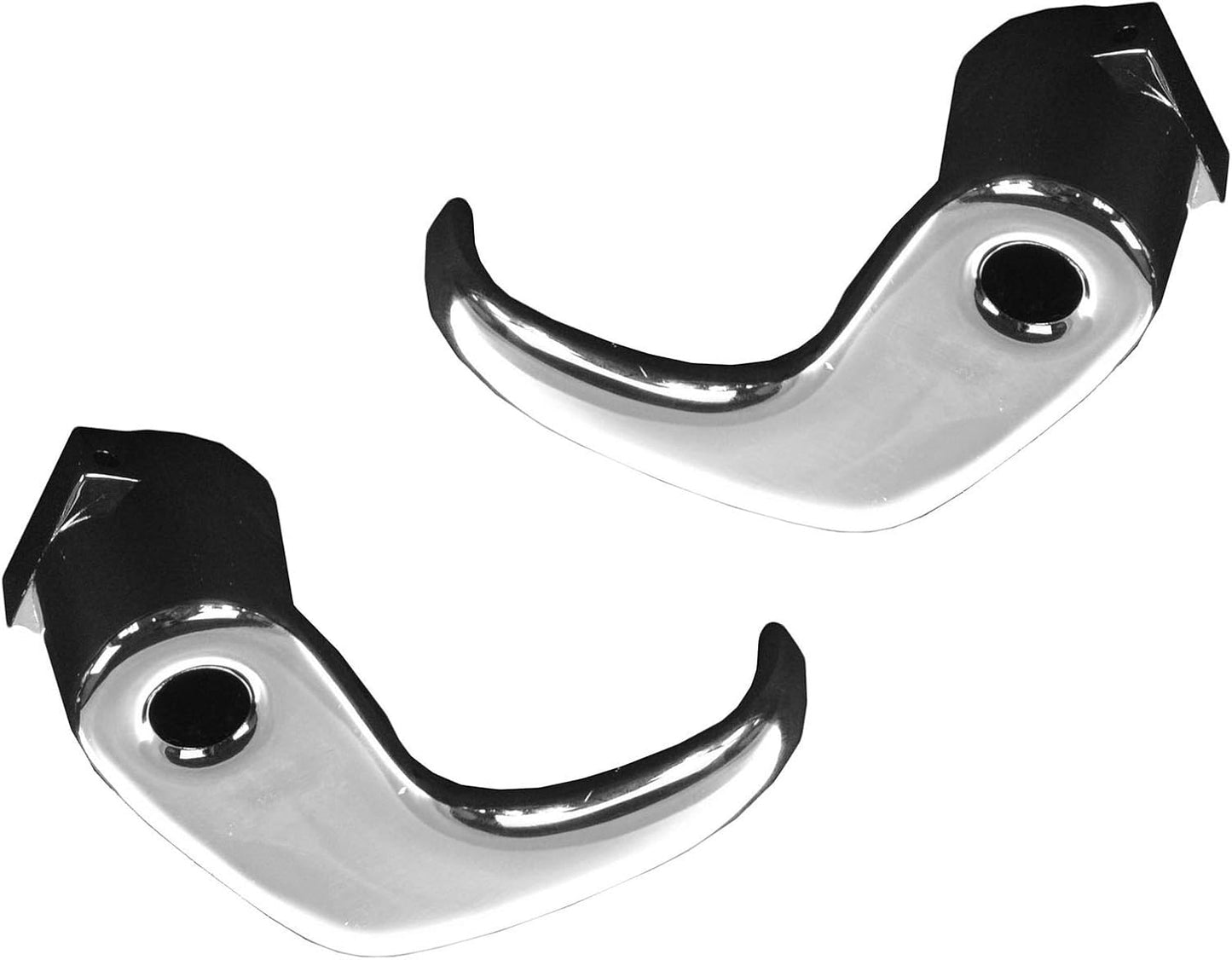 TRQ Locking Vent Window Handle Chrome Pair Set Compatible with Chevy GMC Blazer Jimmy Suburban