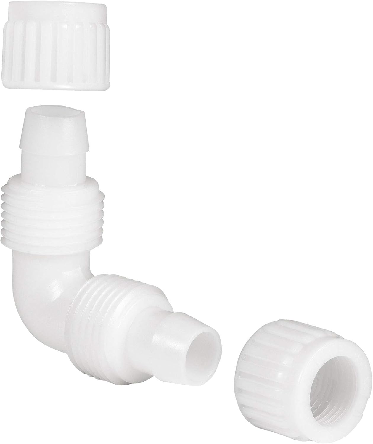 RecPro RV Plumbing Hardware | 06800 | 1/2" Compression Elbow | 90-Degree Fitting | Pex Pipe/Tubing Fittings (5 Fittings)