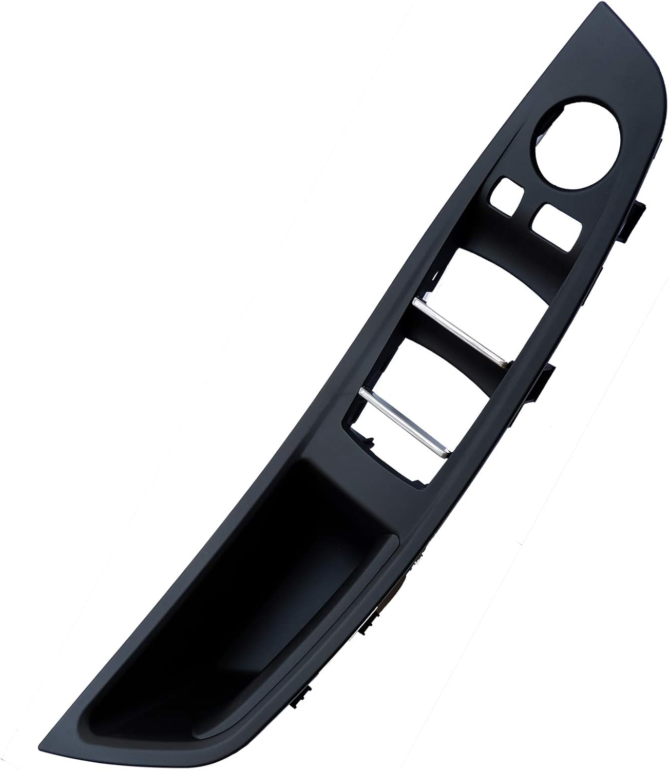 WODOFO GDR(7PCS Kit Inside Door Handle,Door Pull,Window Switch Armrest Panel Button Cover,All Four Inside Handle Trim Replacement for BMW 5 Series 528i 535d 535i 550i M5 F10 51417225873 Black