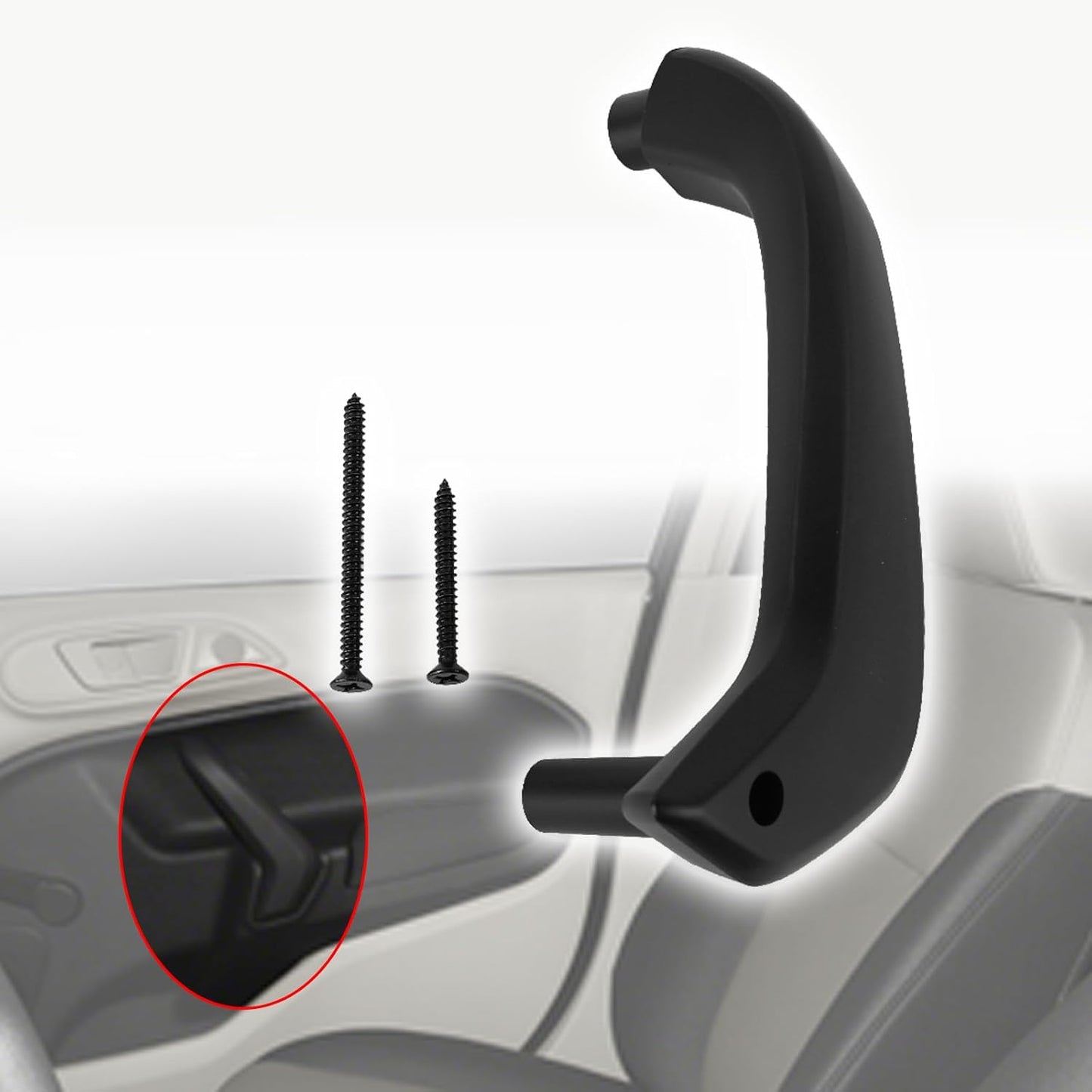 Interior Door Pull Handle Compatible with Ford Fiesta Manual Window 2011 2012 2013 2014 2015 2016 2017 2018 2019 2020, Replace G2BZ-5823943-JA, D2BB-A23943-CA35B8, D2BB-A23943