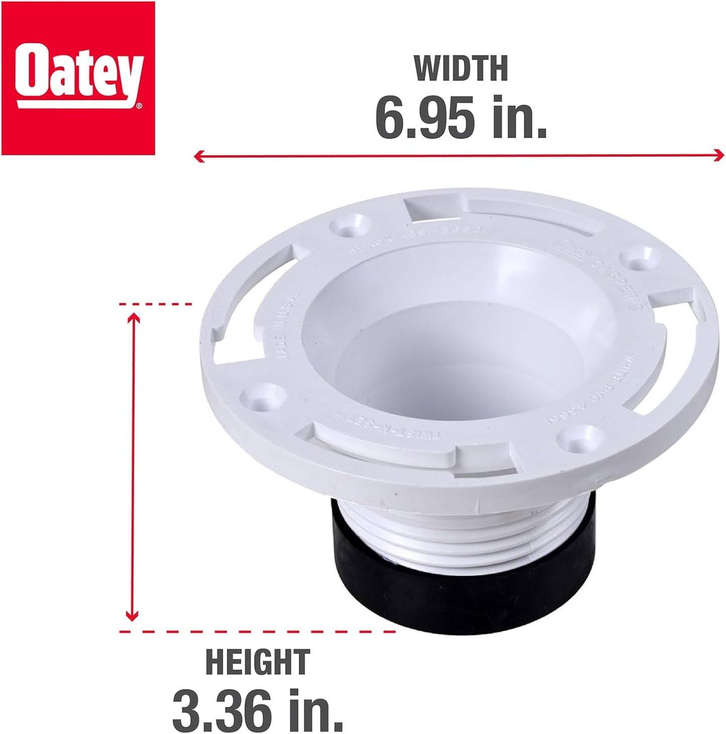 Oatey 4 in. PVC Twist-N-Set Closet Flange