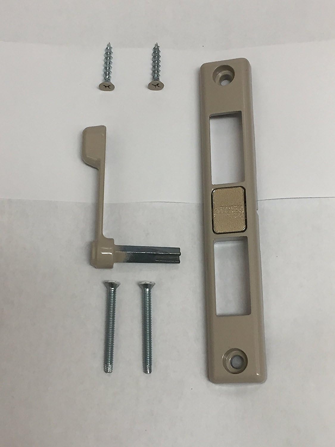 Sliding Patio Door Handle Set for The Tuscany & Classic Series Patio Doors, Works with Right and Left Handed Patio Doors, Screws Included, Tan