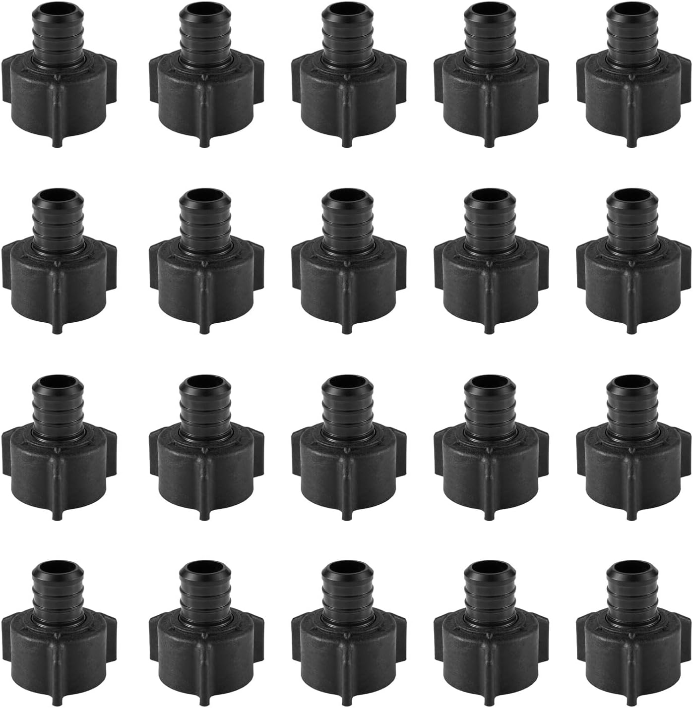 (Pack of 10) EFIELD Poly PPSU Pex Barb Crimp 1/2" Pex X 1/2" Female NPT Swivel Elbow Adapter Fittings With Position Tab, cUPC Certified (10),(PPSU1807099)