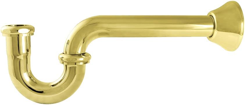 Kingston Brass CC2188 Faucetier Decor 8-Inch P-Trap, Brushed Nickel