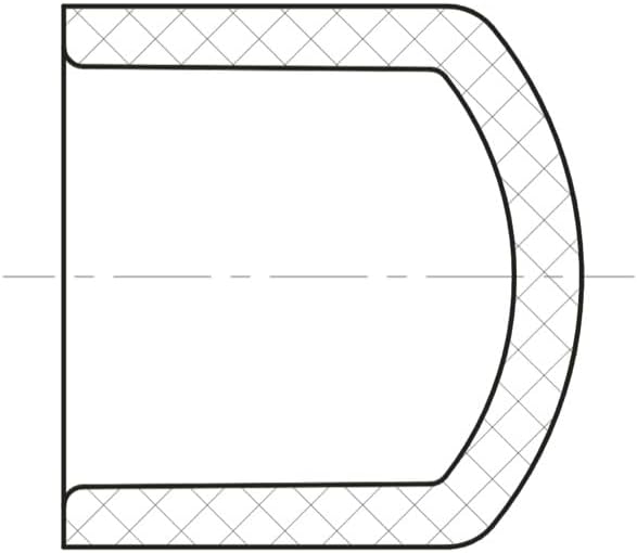 447 Series PVC Pipe Fitting - Cap - Schedule 40 (White) - 12" (SOC) / High-Flow Capacity/Plumbing (447-120) (1 Pack)