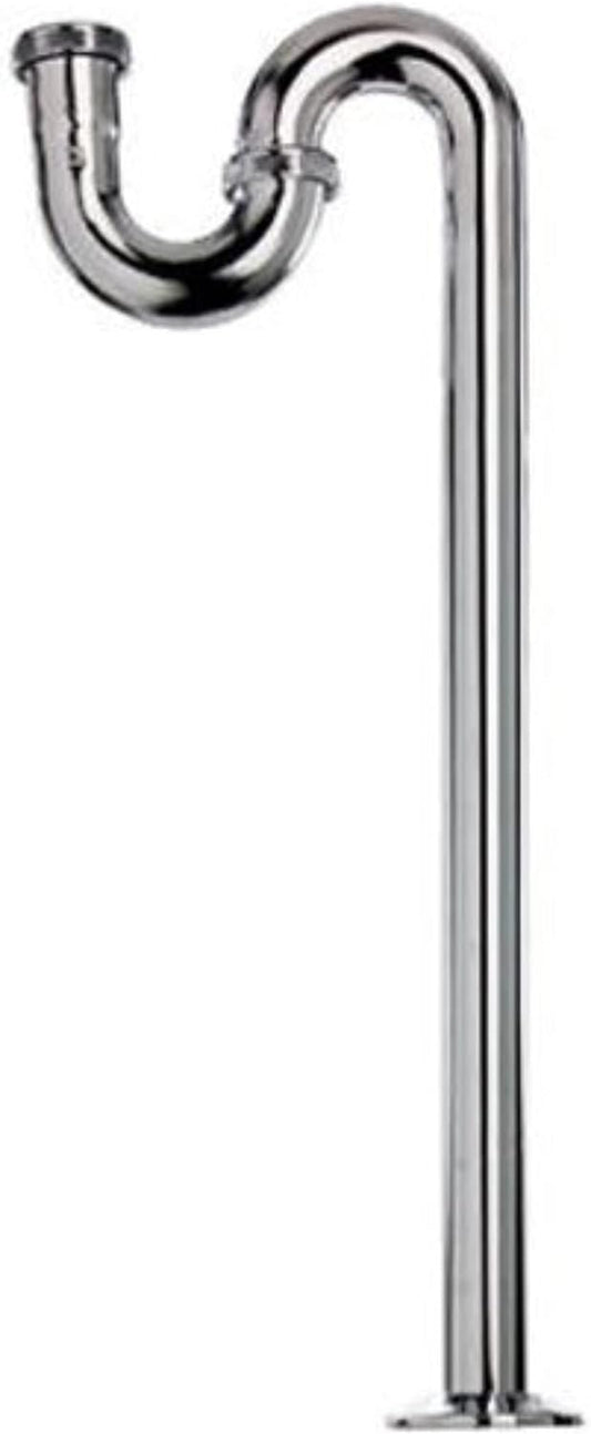 Plumb Pak 324CK S-Trap, 1-1/4-Inch by 1-1/4-Inch, Polished Chrome