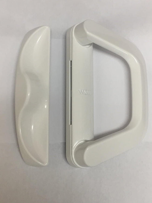 Sliding Door Handle Set for Tuscany & Classic Series Patio Doors, White (88808)