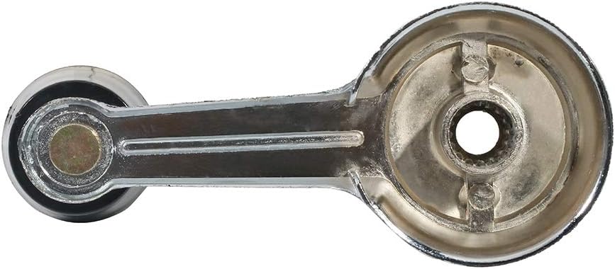 OCPTY Door Handles Window Crank Handle Side Replacement fit for 1984-1991 for Jeep Grand Wagoneer Chrome/Black 2pcs
